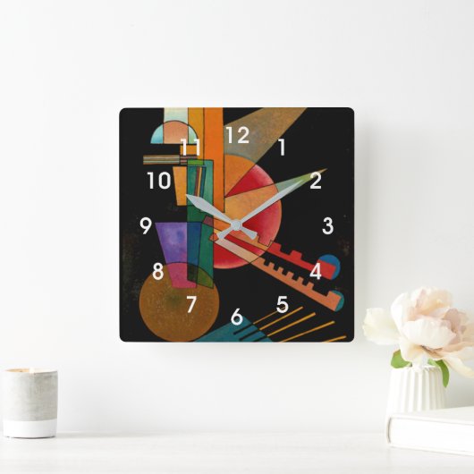 Kandinsky - Abstracte interpretatie Vierkante Klok (Huis)