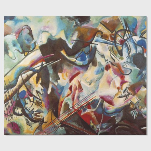 Kandinsky Abstracte kunst canvas schilderij Cadeaupapier (Vlak)