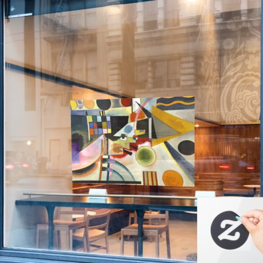 Kandinsky Abstracte Kunst Raamsticker (Cafe Raam)