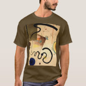 Kandinsky Abstracte kunst Schilderen Bruin Kleur T-shirt (Voorkant)