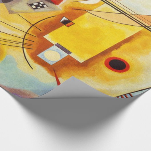 Kandinsky Abstracte kunst vormen blauw rood geel Cadeaupapier (Hoek)