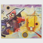 Kandinsky Abstracte kunst vormen blauw rood geel Cadeaupapier (Vlak)