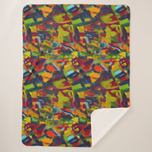 Kandinsky Abstracte Modern Art Professional Sherpa Deken