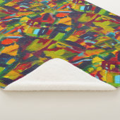 Kandinsky Abstracte Modern Art Professional Sherpa Deken (3/4)