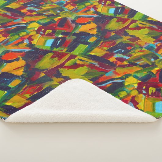 Kandinsky Abstracte Modern Art Professional Sherpa Deken (3/4)