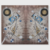 Kandinsky abstracte schilderkunst midden eeuw mode cadeaupapier (Vlak)