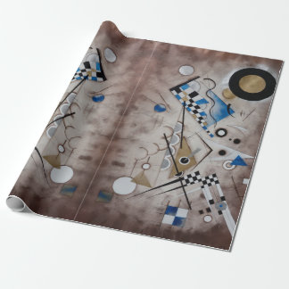 Kandinsky abstracte schilderkunst midden eeuw mode cadeaupapier