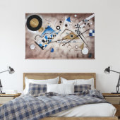 Kandinsky abstracte schilderkunst midden eeuw mode canvas afdruk (Insitu (Slaapkamer))