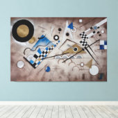 Kandinsky abstracte schilderkunst midden eeuw mode canvas afdruk (Insitu (Houten vloer))