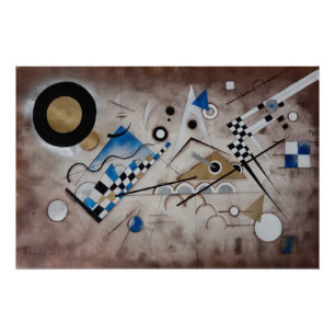 Kandinsky abstracte schilderkunst midden eeuw mode perfect poster