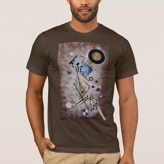 Kandinsky abstracte schilderkunst midden eeuw mode t-shirt (Voorkant)