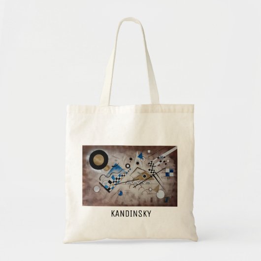Kandinsky abstracte schilderkunst midden eeuw mode tote bag (Voorkant)