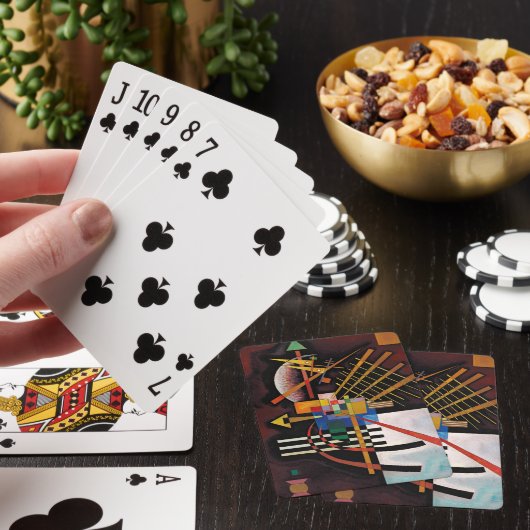 Kandinsky Abstracte schilderwerk Pokerkaarten (Insitu)