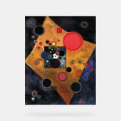 Kandinsky - Accent in roze, Acryl Bord (Voorkant)