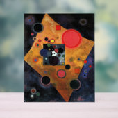 Kandinsky - Accent in roze, Acryl Bord (Neutraal)