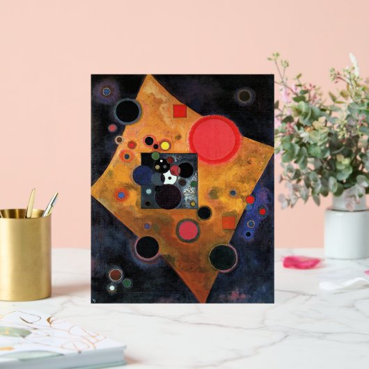 Kandinsky - Accent in roze, Acryl Bord (Huwelijk)