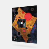 Kandinsky - Accent in roze, Acryl Bord (Hoek)