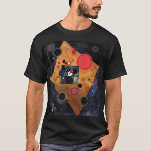 Kandinsky - Accent in roze, T-shirt (Voorkant)