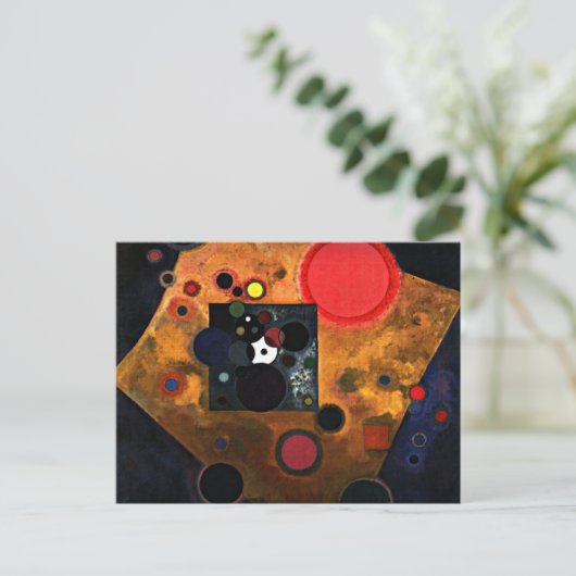 Kandinsky - Accent op Roos Briefkaart (Staand voorkant)