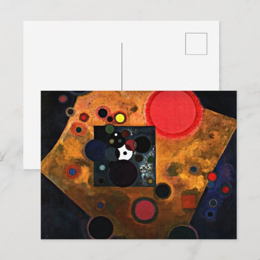 Kandinsky - Accent op Roos Briefkaart (Voorkant / Achterkant)