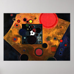 Kandinsky - Accent op Roos Poster