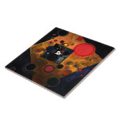 Kandinsky - Accent op Roos Tegeltje (Zijkant)