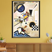 Kandinsky - Akkoorden tegen Canvas Afdruk (Insitu (Woonkamer))