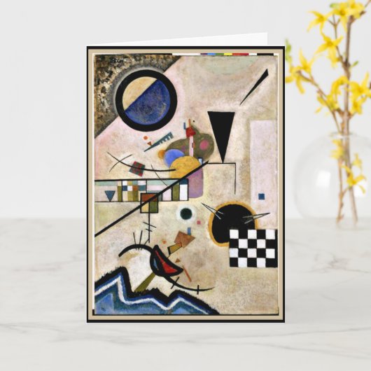 Kandinsky - Akkoorden tegen Kaart (Gele Bloem)
