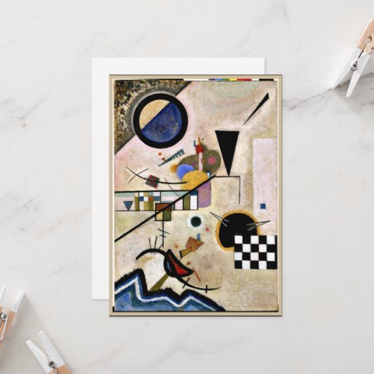 Kandinsky - Akkoorden tegen Kaart (Voorkant / Achterkant in situ)