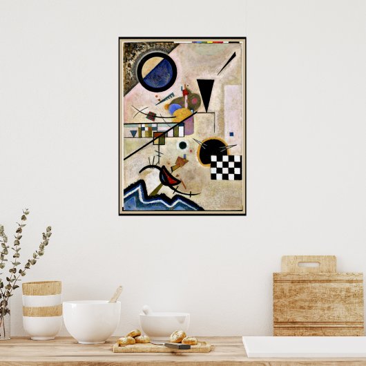 Kandinsky - Akkoorden tegen Poster (Keuken)