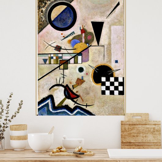 Kandinsky - Akkoorden tegen Poster (Keuken)