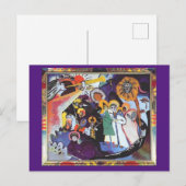 Kandinsky, alle heiligdommen, fijne kunst briefkaart (Voorkant / Achterkant)