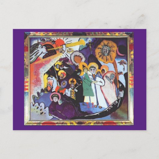 Kandinsky, alle heiligdommen, fijne kunst briefkaart (Voorkant)