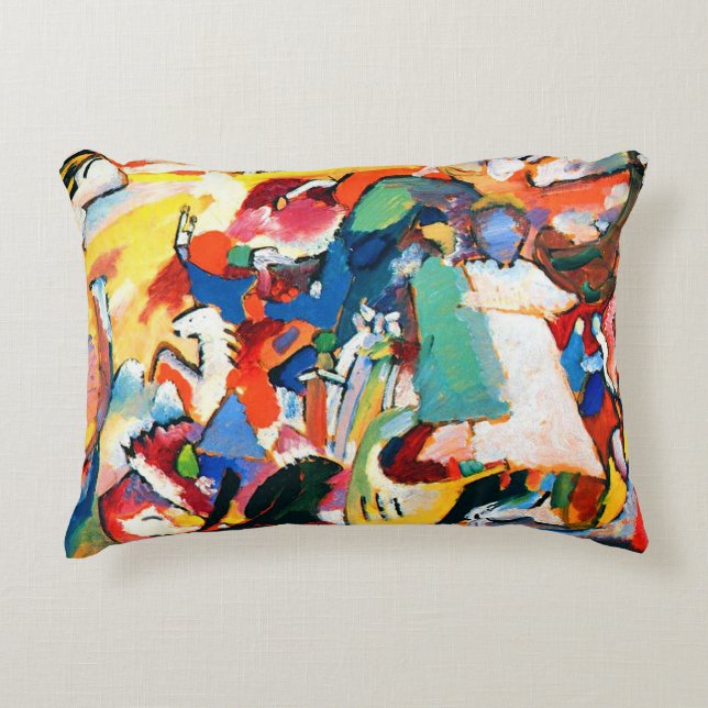 Kandinsky Angel van het laatste vonnis Pillow Accent Kussen (Voorkant)