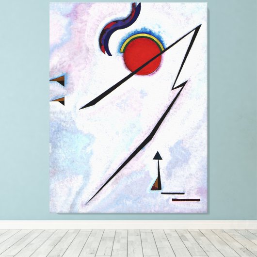 Kandinsky - Angular Line Canvas Afdruk (Insitu (Houten vloer))