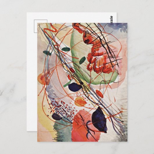 Kandinsky - Aquarel Briefkaart (Voorkant / Achterkant)