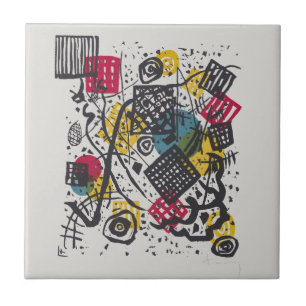 Kandinsky Bauhaus Abstract Geometrische Kleurrijke Tegeltje