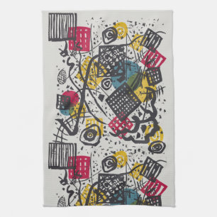 Kandinsky Bauhaus Abstract Geometrische Kleurrijke Theedoek
