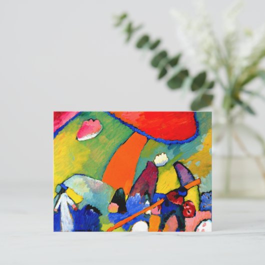 Kandinsky - Beach Scene Briefkaart (Staand voorkant)