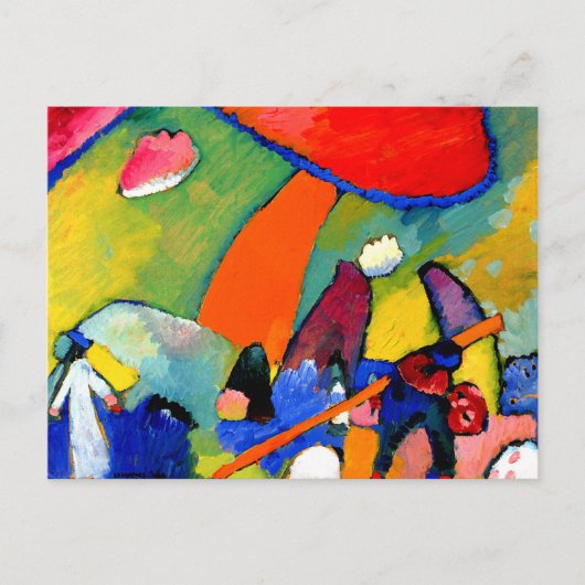 Kandinsky - Beach Scene Briefkaart (Voorkant)