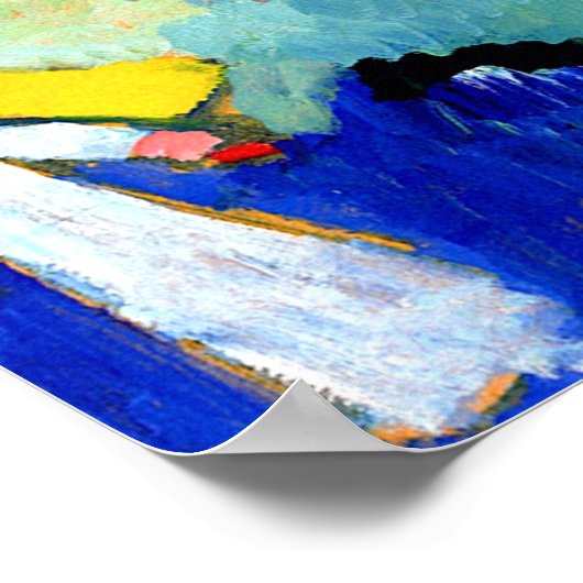 Kandinsky - Beach Scene Poster (Hoek)