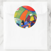 Kandinsky - Beach Scene Ronde Sticker (Tas)