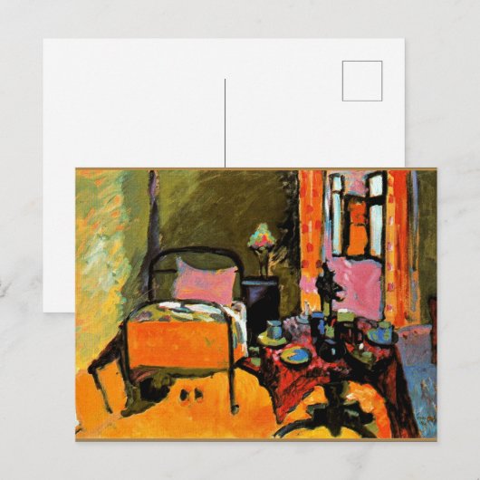 Kandinsky - Bedroom in Aintmillerstrasse Briefkaart (Voorkant / Achterkant)