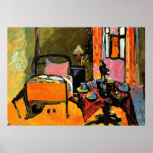 Kandinsky - Bedroom in Aintmillerstrasse Poster
