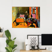 Kandinsky - Bedroom in Aintmillerstrasse Poster (Thuiskantoor)