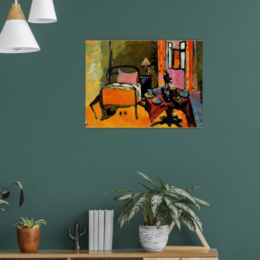 Kandinsky - Bedroom in Aintmillerstrasse Poster (Woonkamer 1)