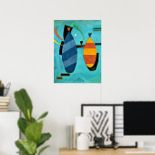 Kandinsky - Beide gestreept Poster (Thuiskantoor)