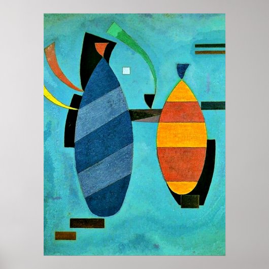 Kandinsky - Beide gestreept Poster (Voorkant)