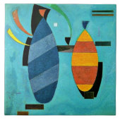 Kandinsky - Beide gestreept Tegeltje (Voorkant)