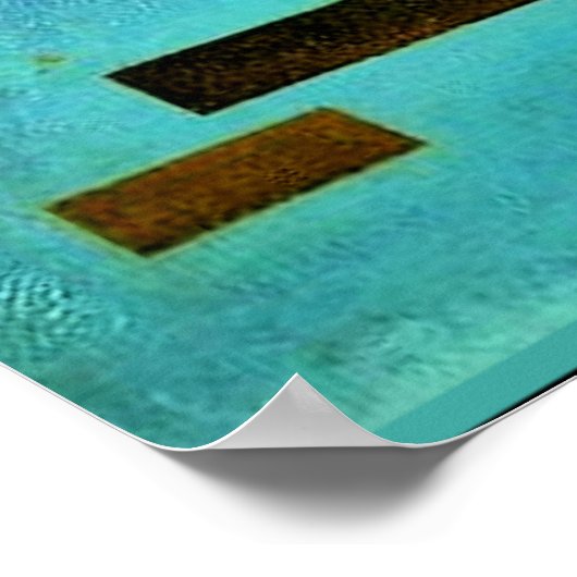 Kandinsky - Beide striped Poster (Hoek)